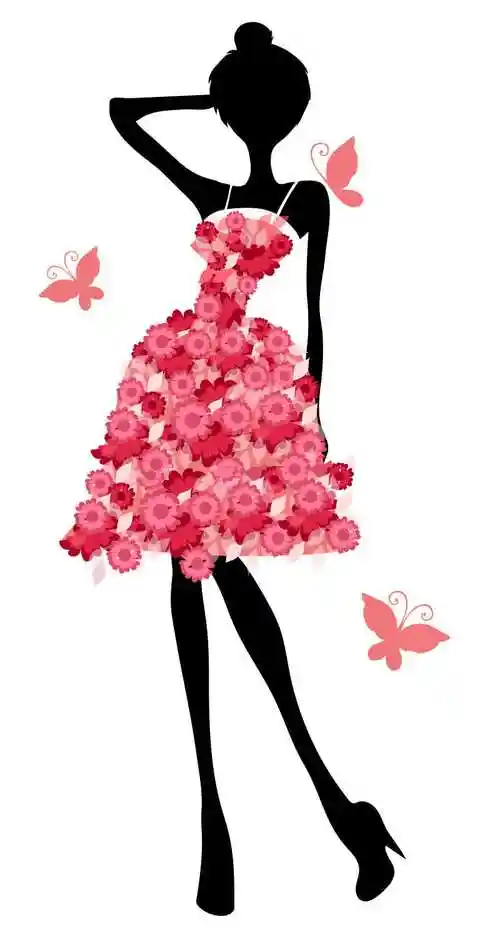 少女轮廓艺术剪影图片-星座美女剪影素材-高清图片-摄影照片-寻图免费