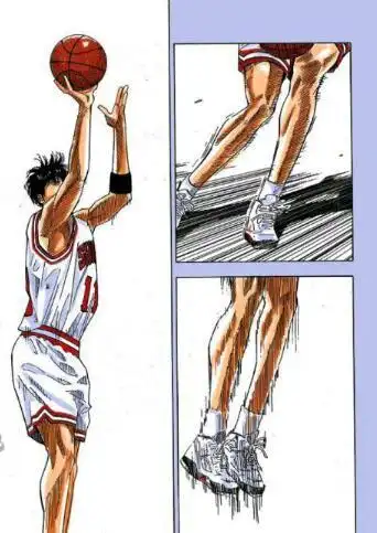 灌篮高手:人物投篮姿势大盘点,流川枫乔丹再世,樱木也还行!