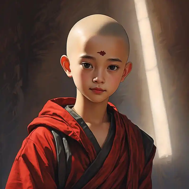 小和尚头像来啦95快叫上好友一起用 一组小和尚头像送给大家,超级呆