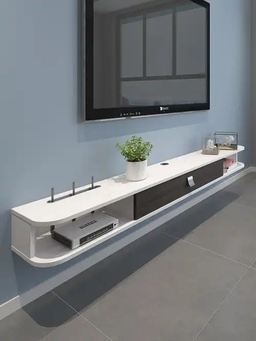 极简现代简约壁挂电视柜小户户型1米吊柜墙上机顶盒电视柜