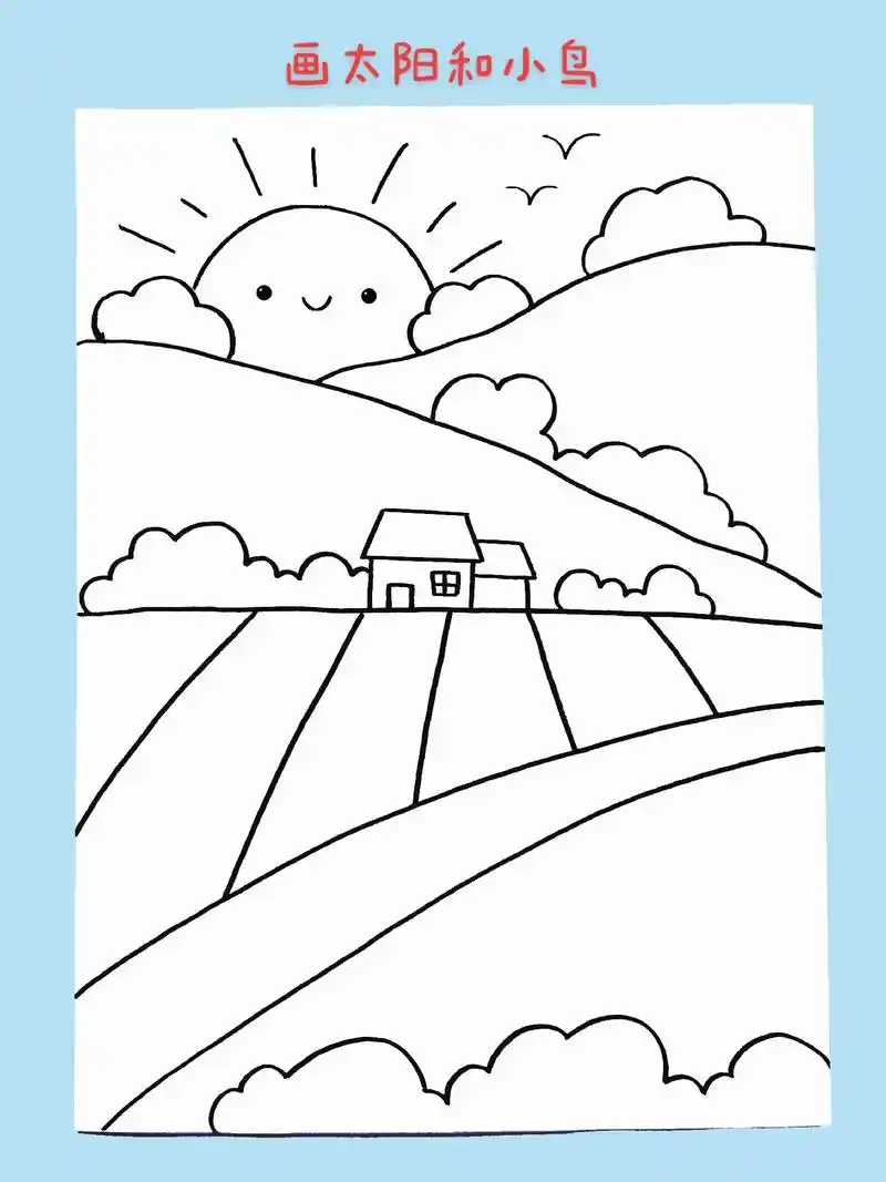 春日田园风光创意画.马上就到春分了,田园里一片生机勃勃,万物 - 抖音