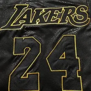 【越南产】湖人队24号科比退役纪念款蛇纹复古球衣篮球服8男刺绣