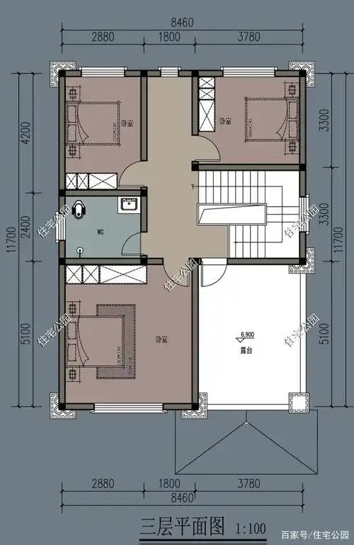 地皮开间8米,进深12米,两边可开窗,怎样设计最好?