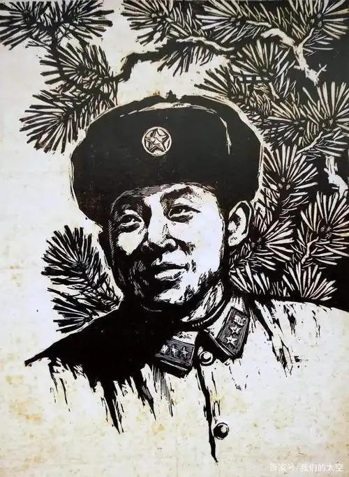 伟大的战士—雷锋 版画