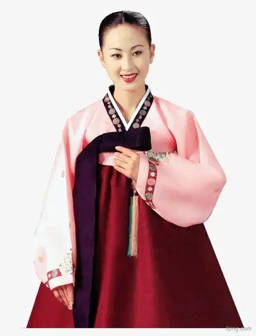 朝鲜族姑娘26png素材透明免抠图片-其他元素