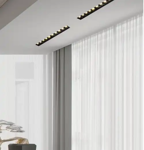 卡心磁吸线条灯预埋嵌入式无边框隐形线性灯led灯客厅无主灯防眩射灯5