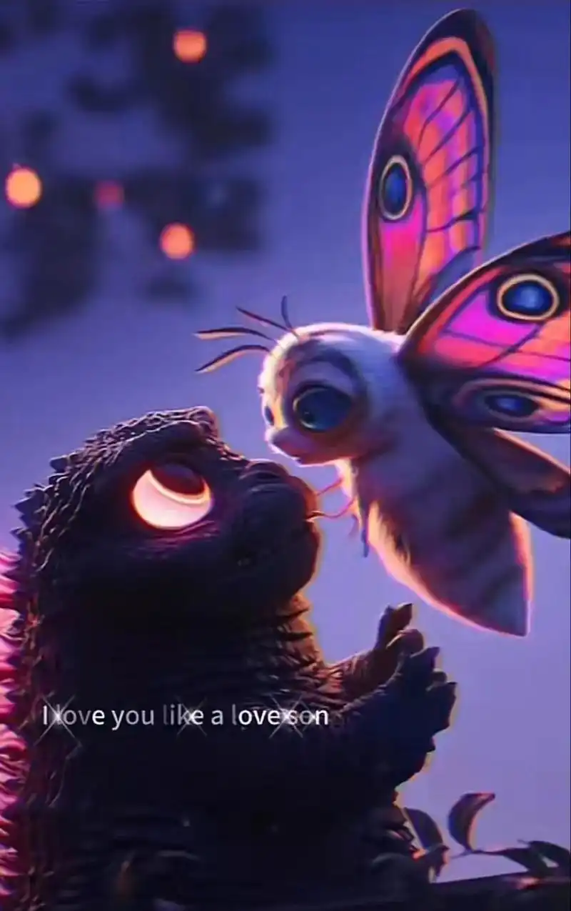 铁汉柔情:哥总和魔姐.#哥斯拉大战金刚2 #原来哥斯拉也有白 - 抖音