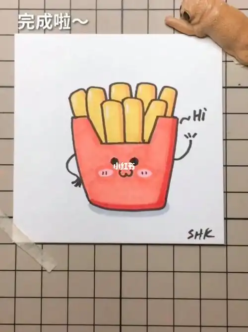 薯条简笔画教程这么简单你学会了吗