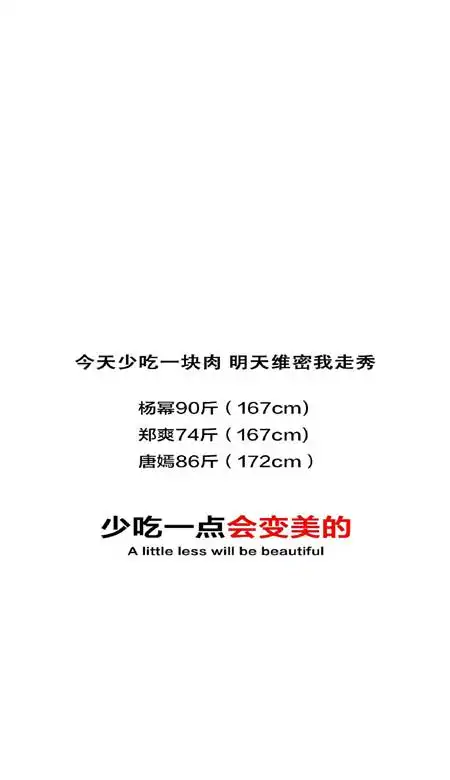 激励你减肥的手机锁屏文字壁纸 你太胖了必须减肥-腾牛个性网