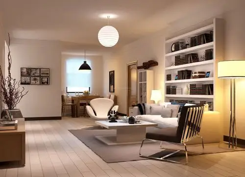 2022简约室内二居客厅装修效果图