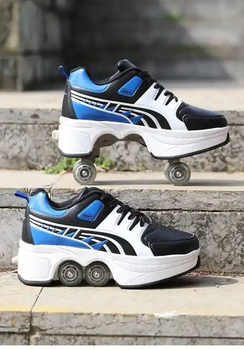 鞋男孩隐形滑冰学生成人变形带轮子的鞋正常码数按平常运动鞋码下单43