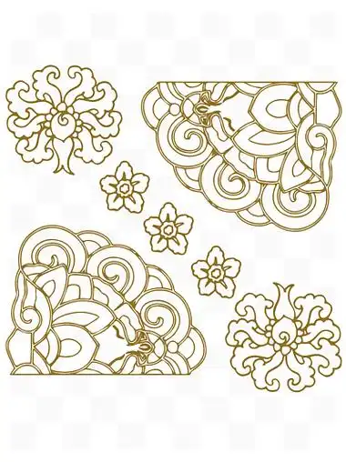 矢量画花纹设计素材免费下载_矢量画花纹设计图片-千图网平面设计