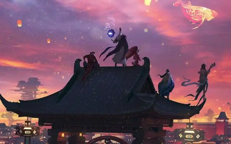 【王者荣耀】长安风物志·《长安夜》 爆肝好几周,渲染了30几个小时的