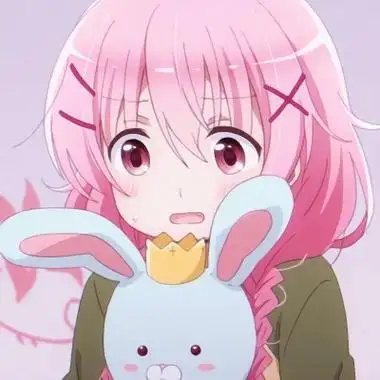 qq头像女生可爱粉色系动漫 可爱动漫头像女 呆萌粉色_女生头像_美头网