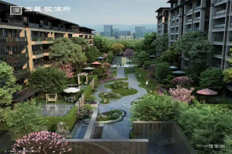 绵阳宏辰·观澜府-效果图(6) - 绵阳安居客