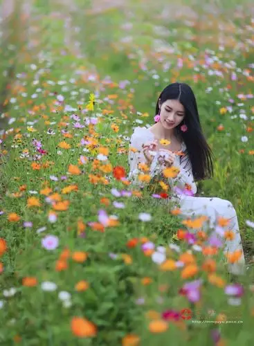 【初冬,那一片格桑花摄影图片】人像摄影_太平洋电脑网摄影部落