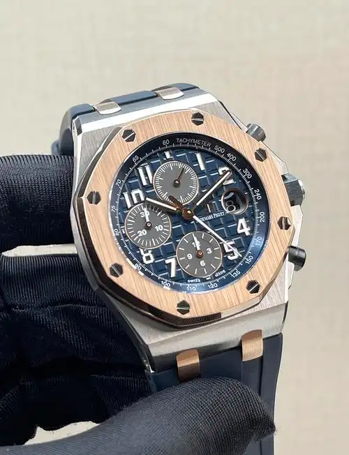 ap爱彼皇家橡树离岸26471sr玫瑰金间金自动机械计时腕表35951