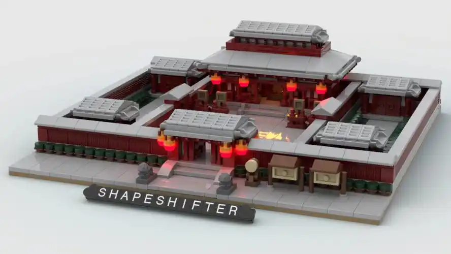 lego moc 官府衙门 夜·长安微景沙盘