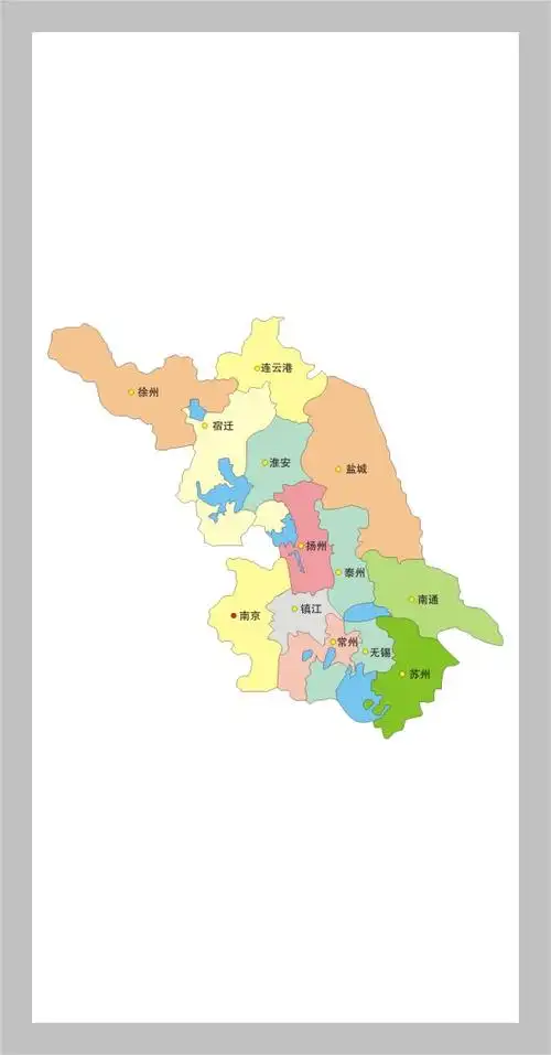 江苏地图矢量