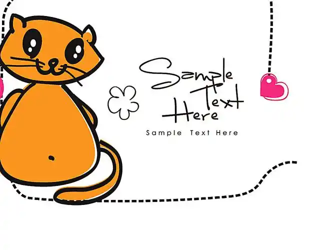 卡通贺卡设计模板