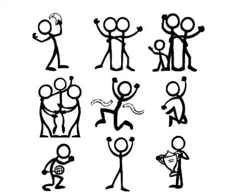 100种火柴人的简笔画 100种火柴人的简笔画洗衣服