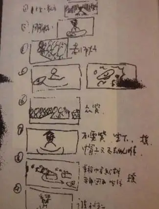 徐克张艺谋冯小刚他们的分镜手稿都好厉害周星驰就很戏剧
