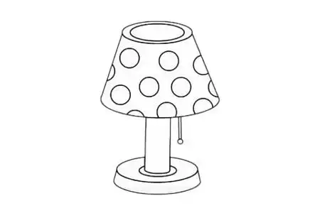 灯具/台灯简笔画简单画法步骤教程及图片大全