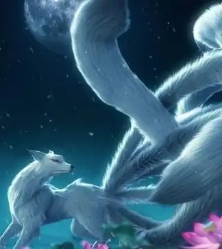 竖版九尾狐高清动态壁纸视频素材