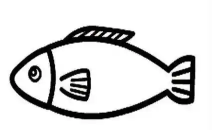 儿童简笔画画鱼卡通鱼简笔画图片大全