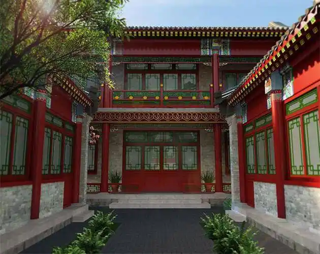 农村中式四合院小别墅设计图超漂亮四合院