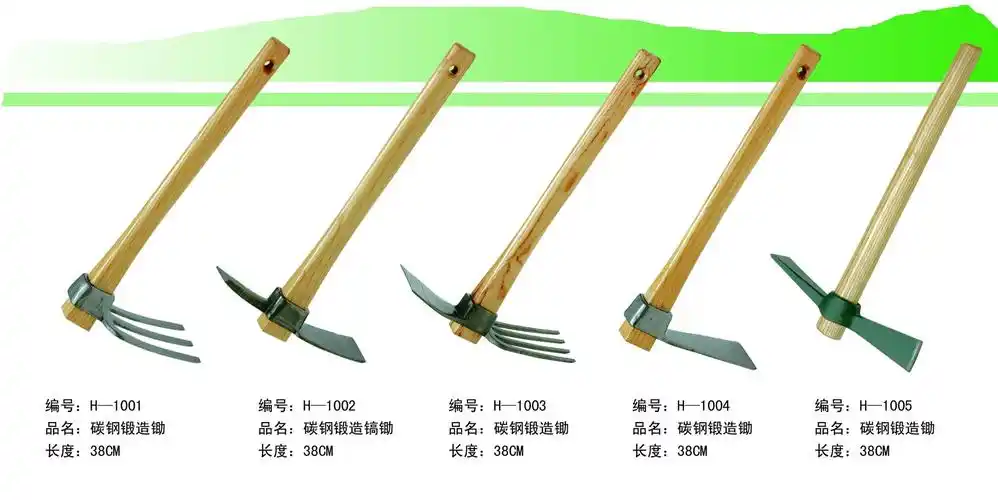 d2002锻造三歯锄 三齿耙大锄头大耙子农具菜园种菜工具园艺工具