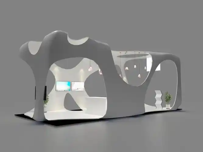 异型镂空展台设计