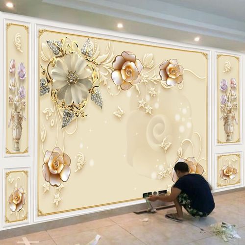 5d电视背景墙壁纸8d立体凹凸壁画客厅影视墙装饰壁布3d浮雕