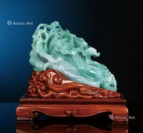 【翡翠白菜摆件】拍卖品_图片_价格_鉴赏_摆件_雅昌艺术品拍卖网
