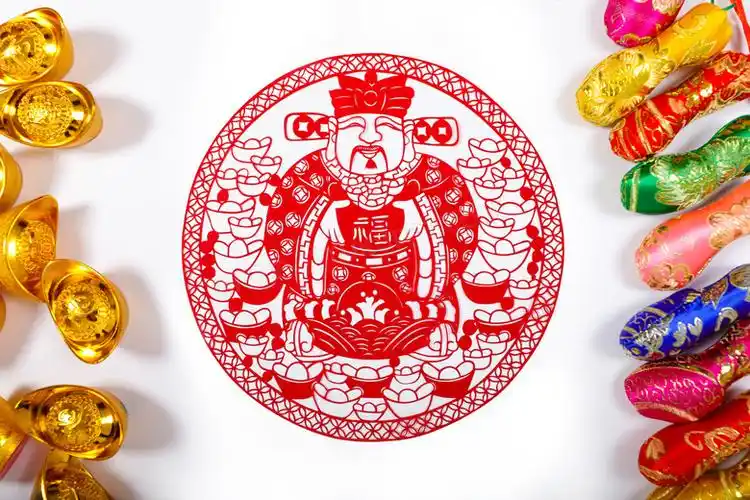 春节喜庆摆件剪纸元宝