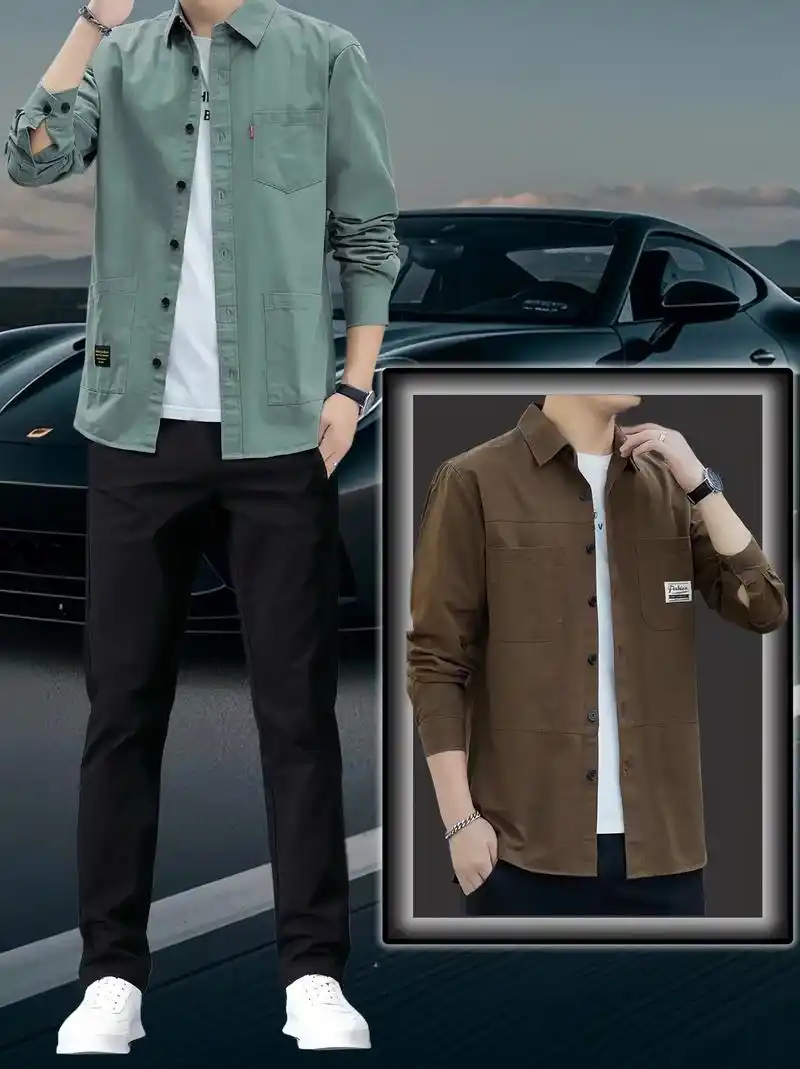 啄木鸟纯棉男装,新款衬衫外套超百搭!