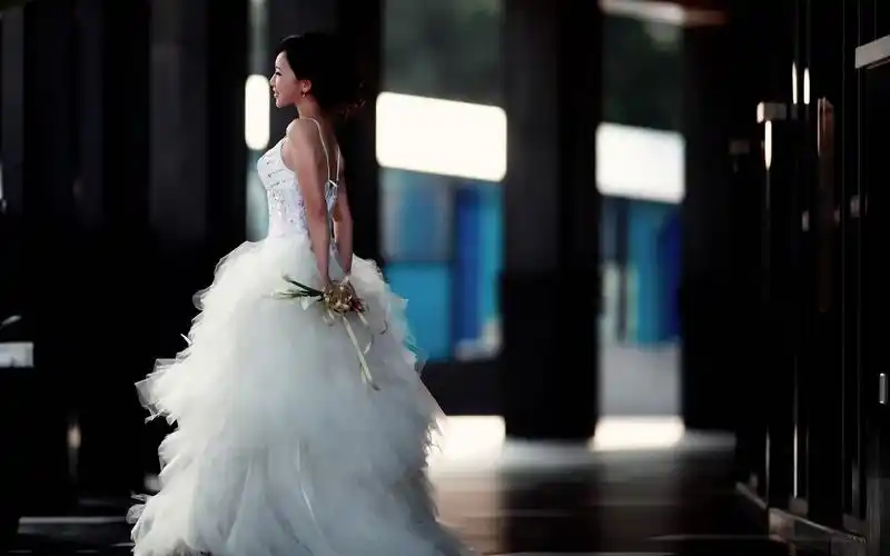 美女新娘婚纱摄影,高清图片,电脑桌面-壁纸族