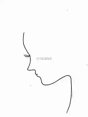 侧脸线条简笔画侧脸女神简笔画视频侧脸五官简笔画美女侧面简笔画侧脸
