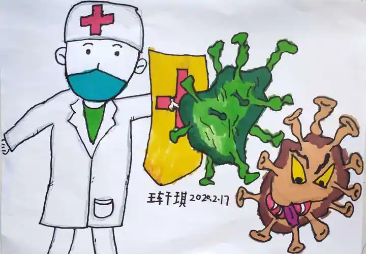 战胜新冠病毒简约漫画 战胜新冠病毒简约漫画图片