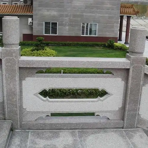 别墅栏杆扶手 长春楼梯扶手阳台大理石栏板装饰