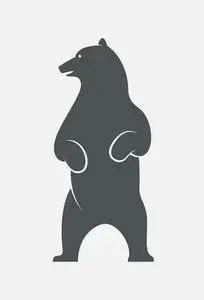 5熊图标剪影熊剪影黑白动物肖像熊野生动物剪影 1熊的剪影北极熊的