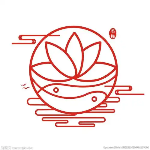 中国风荷花云纹古典边框