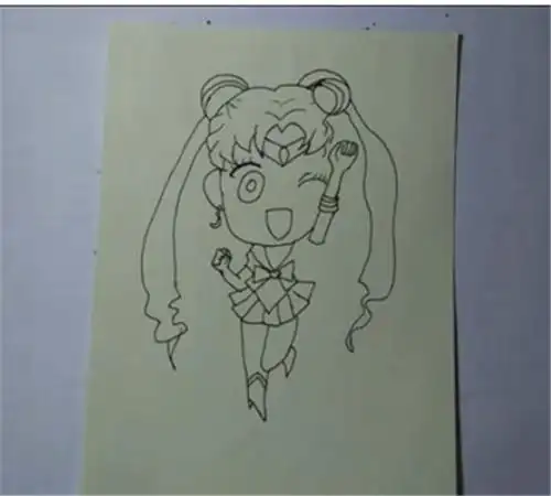 开心的露西和挥舞旗子的露西 和迷你特工队一起学习画简笔画少儿简笔