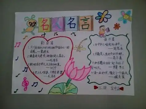 分步阅读 名人名言手抄报一等奖名人名言主要就是已经成功的名人