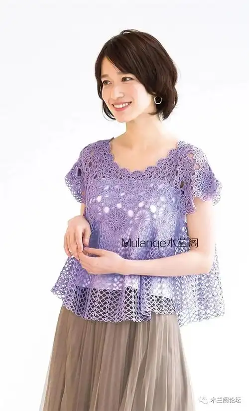 木兰阁夏季团钩新款甜心附图解