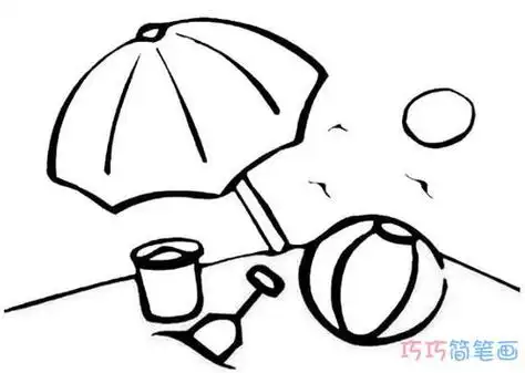 夏天有什么简笔画