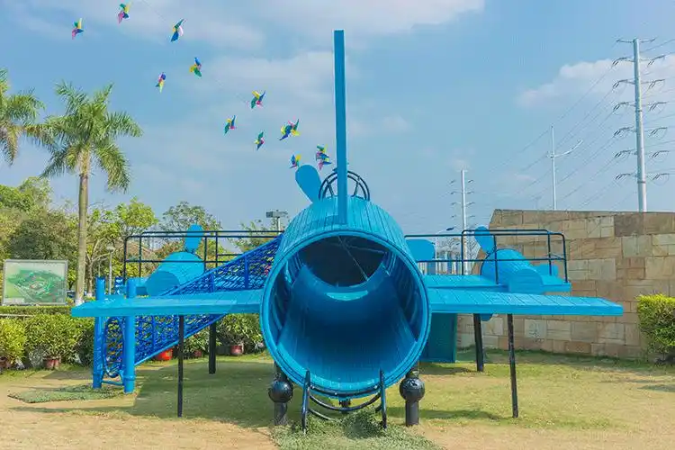 户外儿童乐园_李宁体育公园无动力游乐设施