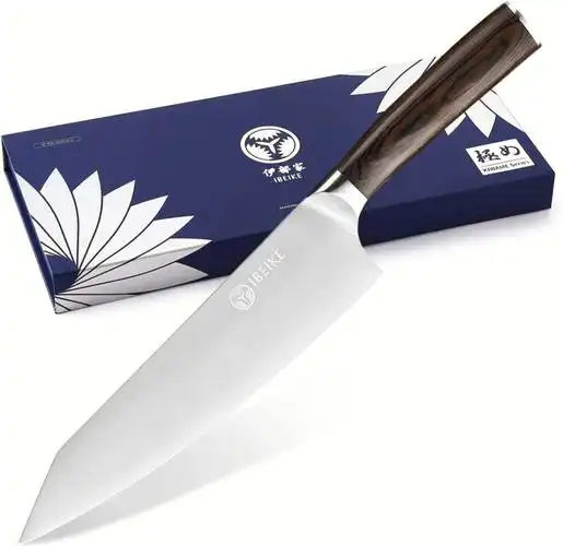 限时优惠搜索标题:ibeike chef knife 8 inch, high carbon stainless