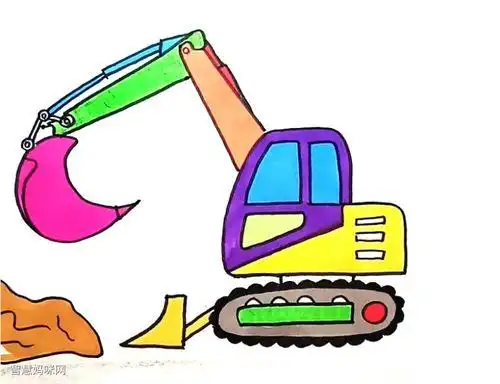 儿童挖掘机简笔画儿童挖掘机简笔画图片大全