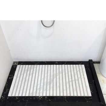 淋浴房地面大理石拉槽卫生间仿通体大理石600*1200淋浴房浴室防滑地砖